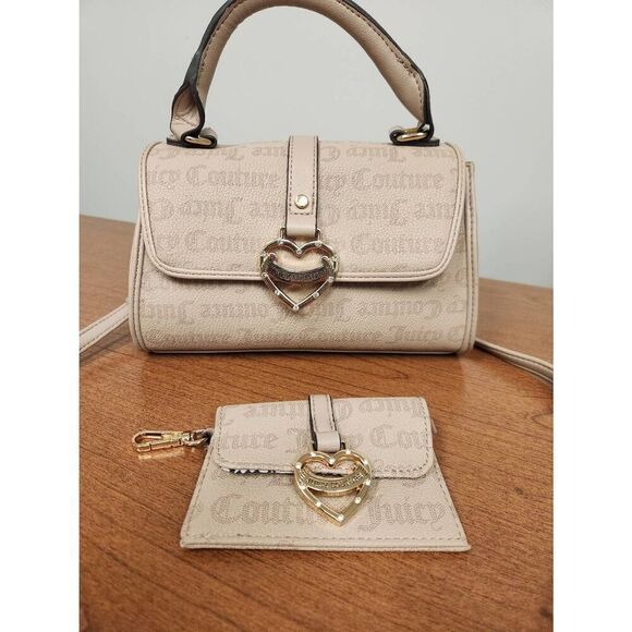 Juicy Couture Sandstone Crossbody Purse with detachable coin purse - Picture 3 of 12